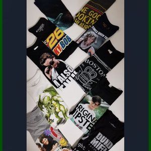 10 ASSORTED T-SHIRTS; SIZE: SMALL